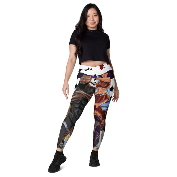 Crossover leggings with pockets – B1prints